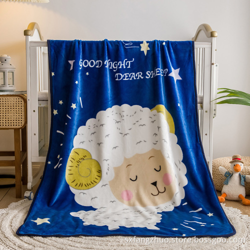 Custom printed newborn baby soft thick alligator thick baby blanket wrapper